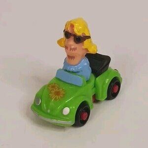 Ferrero Volkswagon VW Articulating Beetle Plastic Toy Vintage Collectable